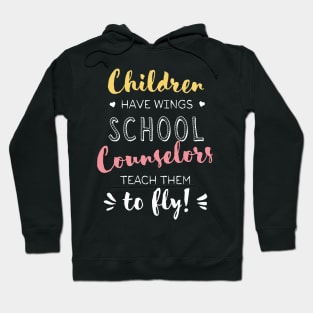 School Counselor Gifts - Beautiful Wings Quote Hoodie